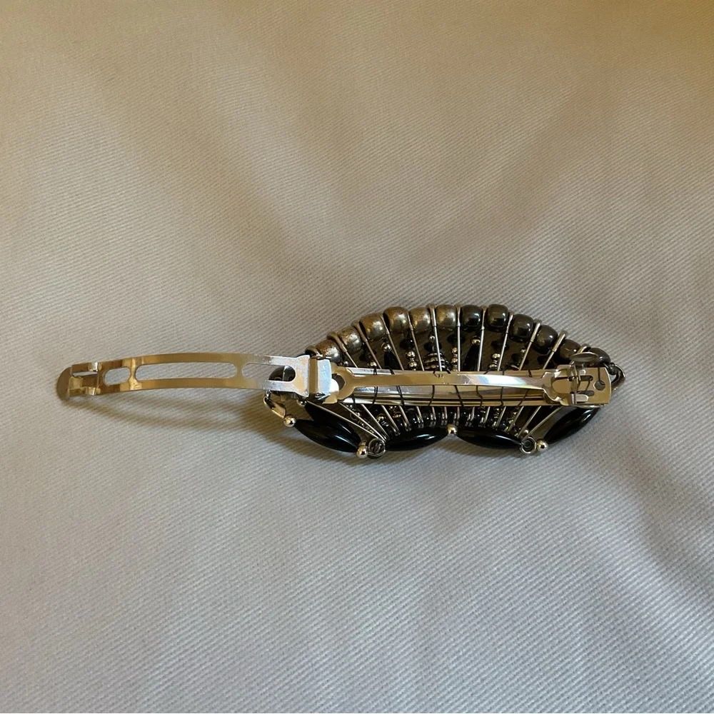 Safety Pin Art Hair Clip Barrette Vintage Handcrafted 80’s